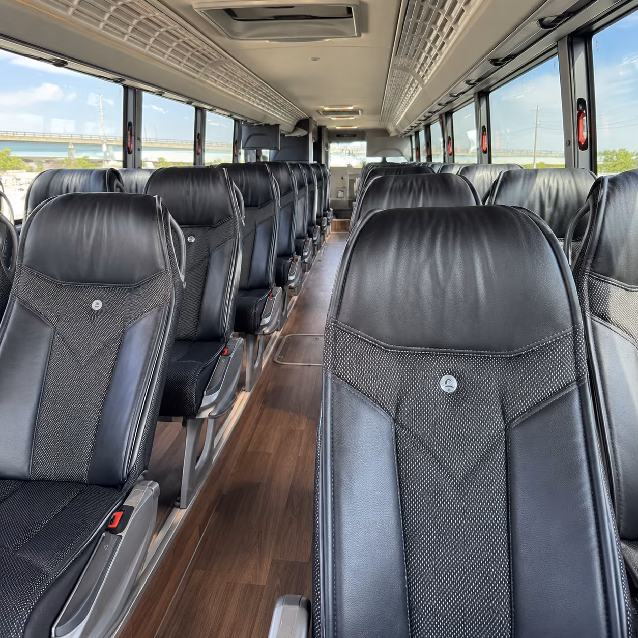 columbus wedding transportation onboard seating